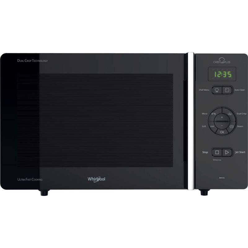 Whirlpool Microondas Libre instalación MCP 346 SL Plata Electrónico 25 MW + Función Grill 800 Frontal