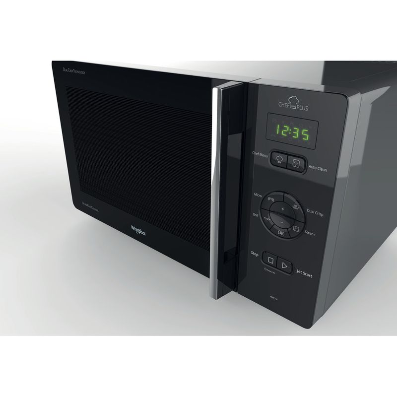 Whirlpool Microondas Libre instalación MCP 346 SL Plata Electrónico 25 MW + Función Grill 800 Control panel
