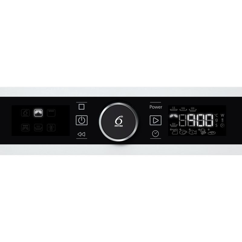 Whirlpool Microondas Encastre AMW 731/WH Blanco Electrónico 31 MW + Función Grill 1000.0 Control panel