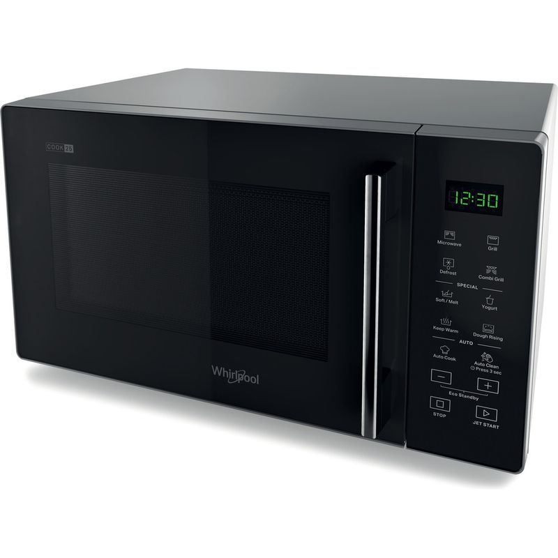 Whirlpool Microondas Libre instalación MWP 253 SB Negro plata Electrónico 25 MW + Función Grill 900 Lifestyle perspective