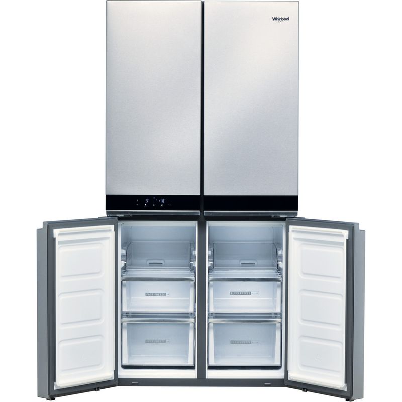 Whirlpool Side-by-Side Libre instalación WQ9 E1L Inox Look Perspective open