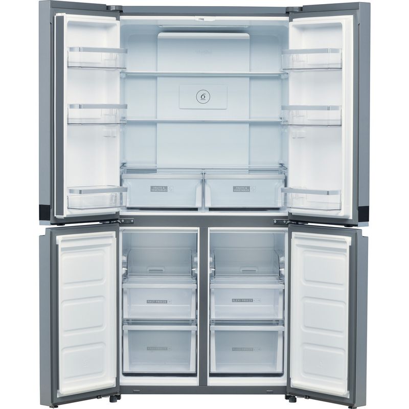 Whirlpool Side-by-Side Libre instalación WQ9 B2L Inox Look Frontal open
