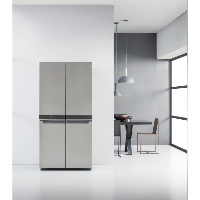 Whirlpool Side-by-Side Libre instalación WQ9 B2L Inox Look Lifestyle frontal