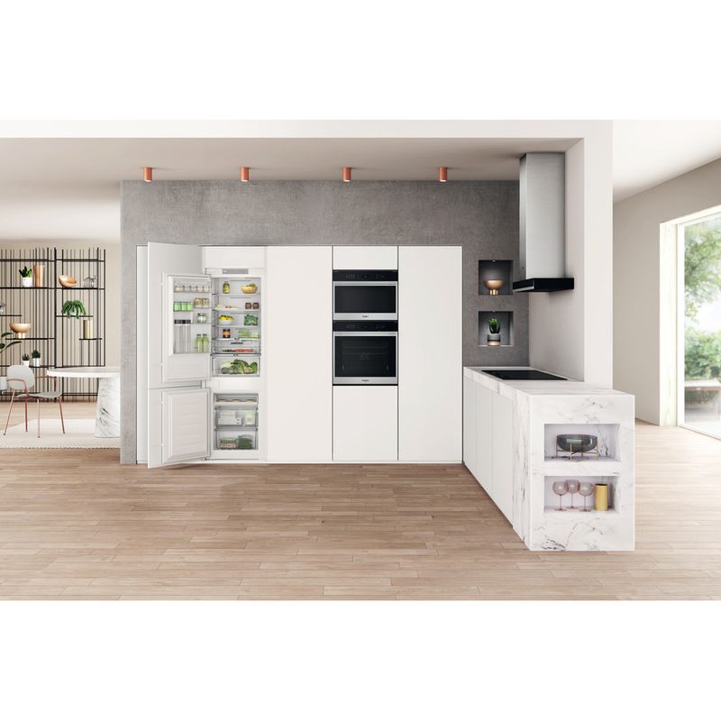 Whirlpool Combinación de frigorífico / congelador Encastre WHC18 T323 Blanco 2 doors Lifestyle frontal open