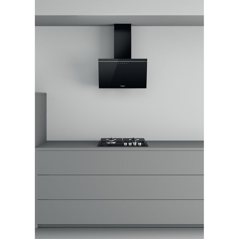 Whirlpool Campana Encastre AKR 62F LT K Negro Libre instalación Electrónico Lifestyle frontal