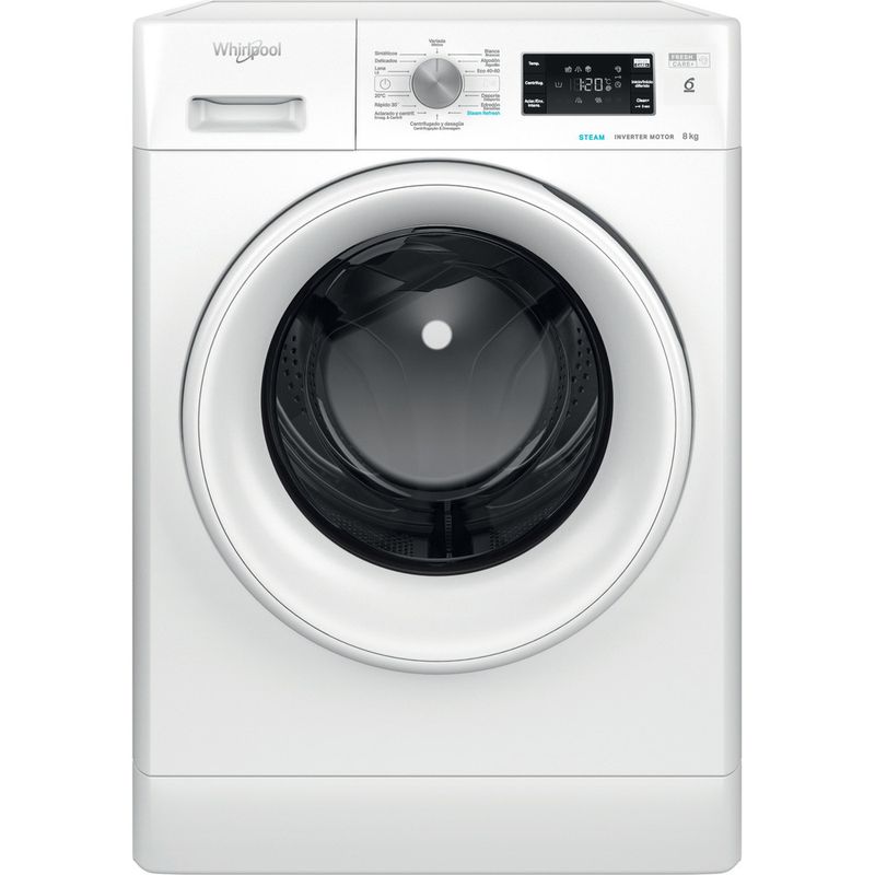Whirlpool Lavadora Libre instalación FFB 8258 WV SP Blanco Cargador frontal B Frontal