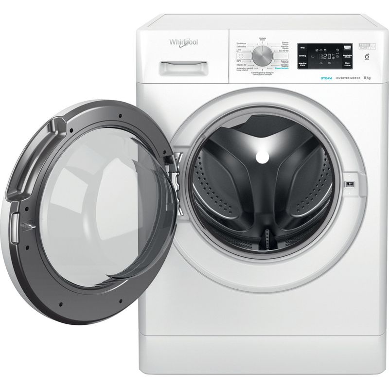 Whirlpool Lavadora Libre instalación FFB 8258 WV SP Blanco Cargador frontal B Frontal open