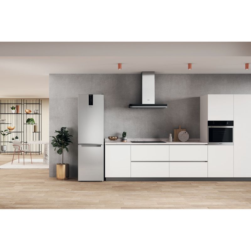 Whirlpool Combinación de frigorífico / congelador Libre instalación W7X 94T SX Saturn Steel 2 doors Lifestyle frontal