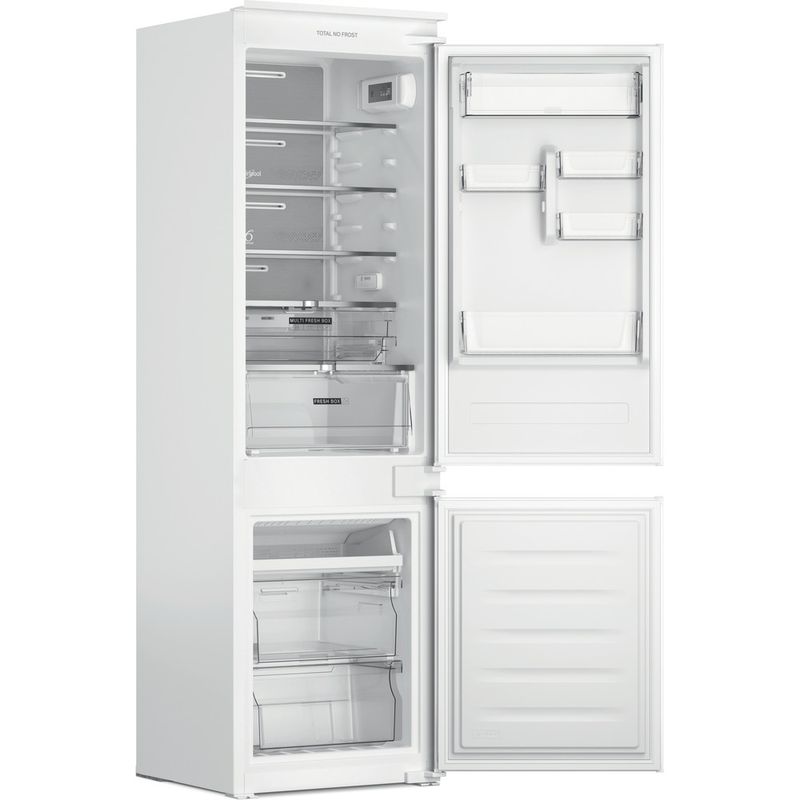Whirlpool Combinación de frigorífico / congelador Encastre WHC18 T132 Blanco 2 doors Perspective open