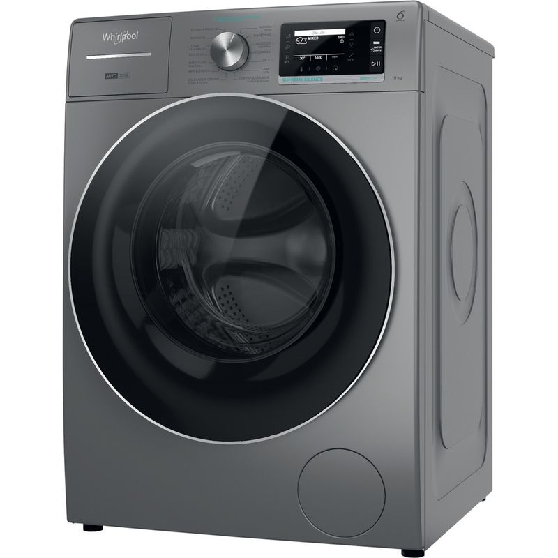 Whirlpool Lavadora Libre instalación W8 99ADS SILENCE SPT Plata Cargador frontal A Perspective
