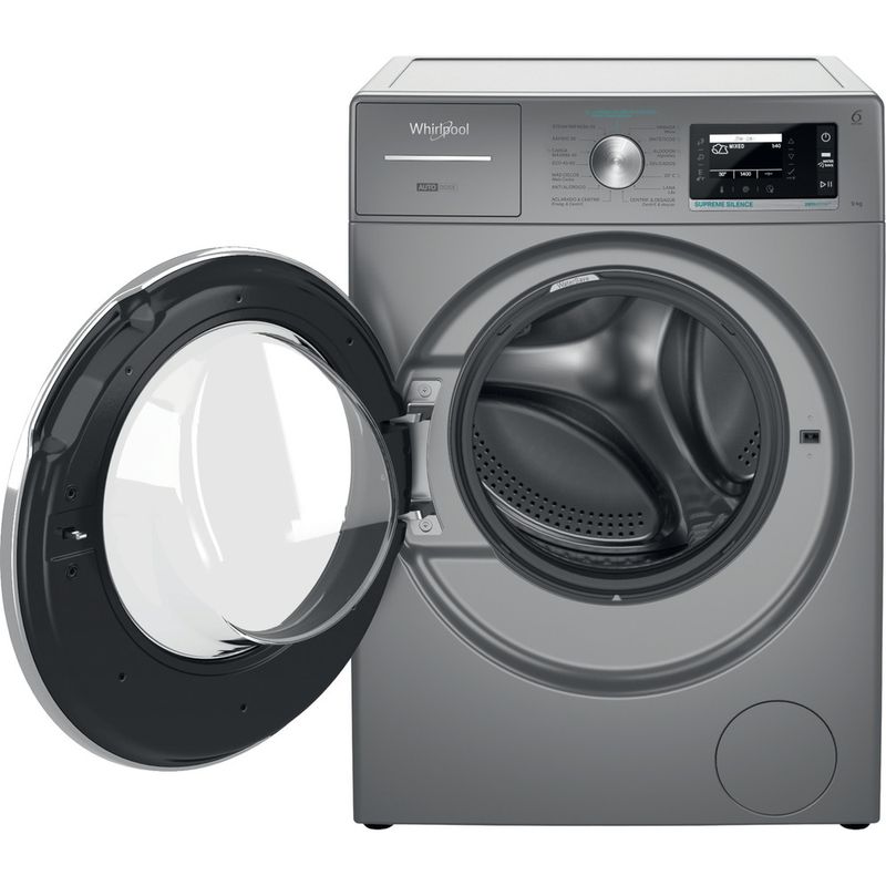 Whirlpool Lavadora Libre instalación W8 99ADS SILENCE SPT Plata Cargador frontal A Frontal open