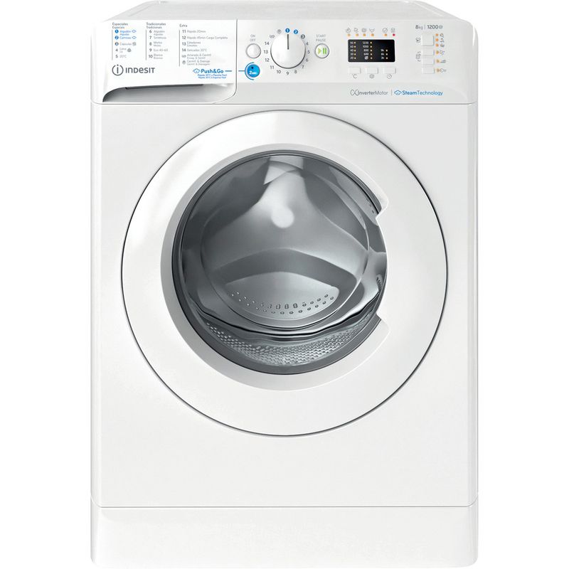 Indesit Lavadora Libre instalación BWA 81295X WV SPT Blanco Cargador frontal B Frontal