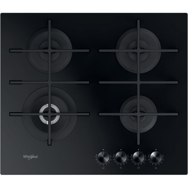 Whirlpool Encimera GOWL 628/NB Negro Gas Frontal