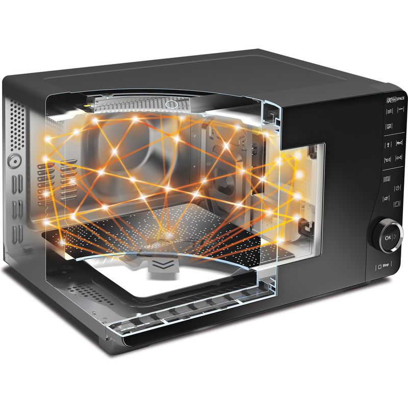 Whirlpool Microondas Libre instalación MWF 421 BL Negro Electrónico 25 MW + Función Grill 800 Lifestyle detail
