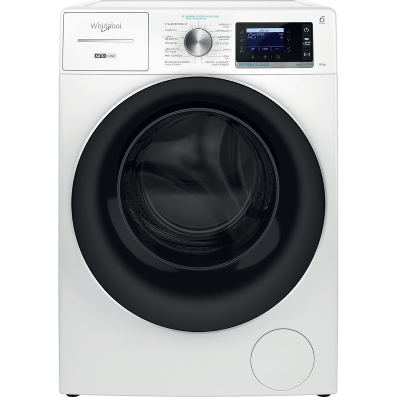 Whirlpool Lavadora Libre instalación W8 09AD SILENCE SPT Blanco Cargador frontal A Frontal