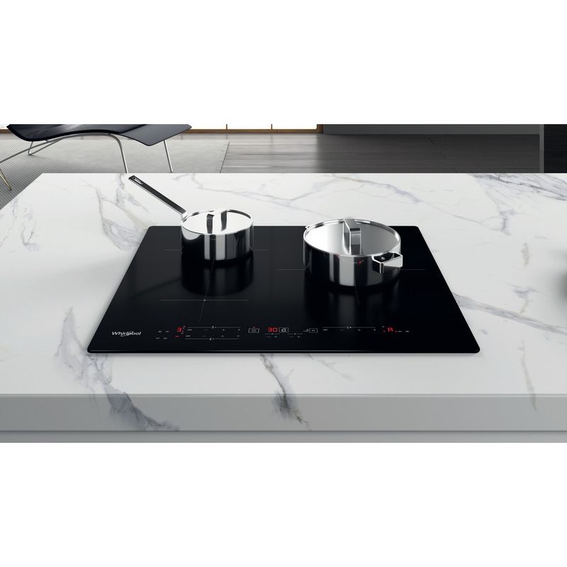 Whirlpool Encimera WS B4760 NE Negro Induction vitroceramic Lifestyle frontal top down