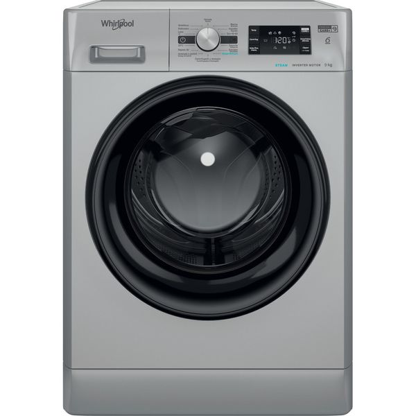 Whirlpool Lavadora Libre instalación FFB 9489 SBV SPT Plata Cargador frontal A Frontal
