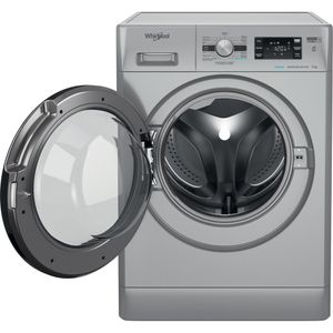 Whirlpool Lavadora Libre instalación FFB 9489 SBV SPT Plata Cargador frontal A Frontal open
