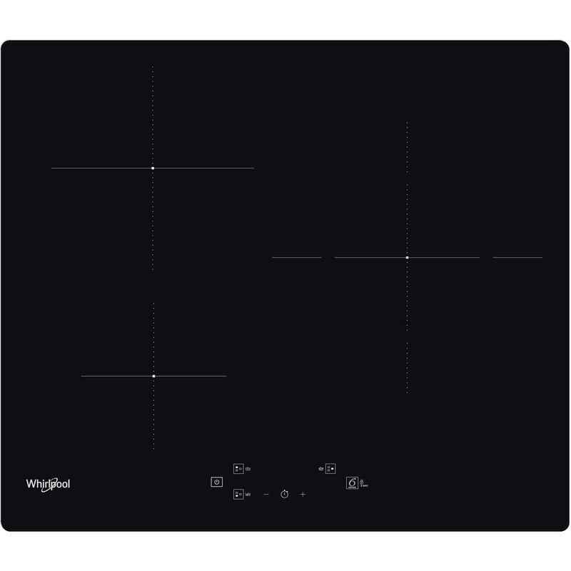Whirlpool Encimera WS Q1160 NE Negro Induction vitroceramic Frontal