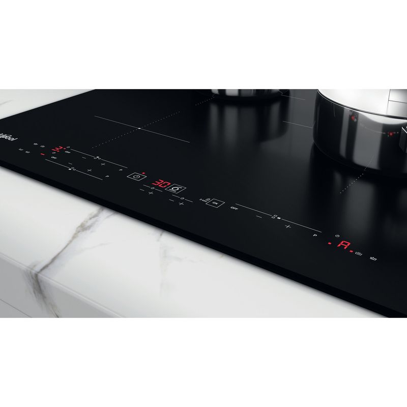 Whirlpool Encimera WS B2360 BF Negro Induction vitroceramic Lifestyle control panel