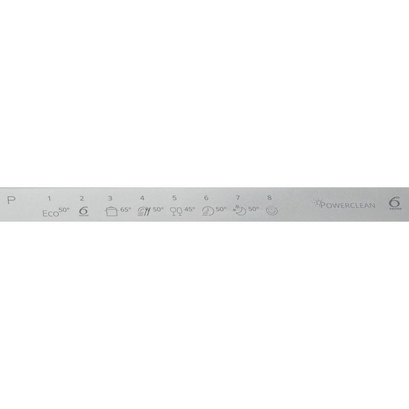 Whirlpool Lavavajillas Encastre WIC 3C34 PFE S Full-integrated D Program