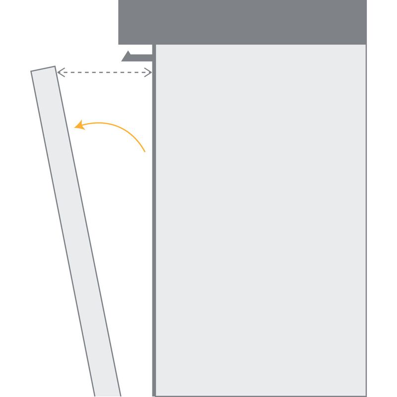 Whirlpool Lavavajillas Encastre WI 7020 PF Full-integrated E Back / Lateral