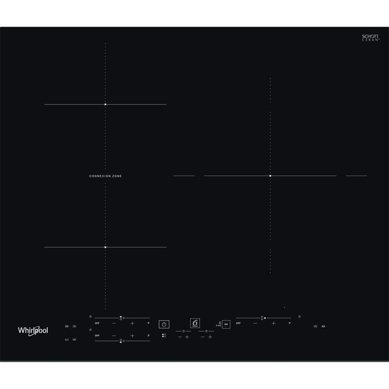 Whirlpool Encimera WB B3760 BF Negro Induction vitroceramic Frontal