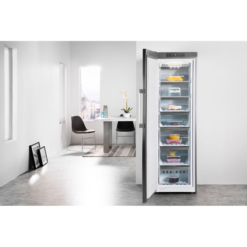 Whirlpool Congelador Libre instalación UW8 F2Y XBI F 2 Optic Inox Lifestyle frontal open