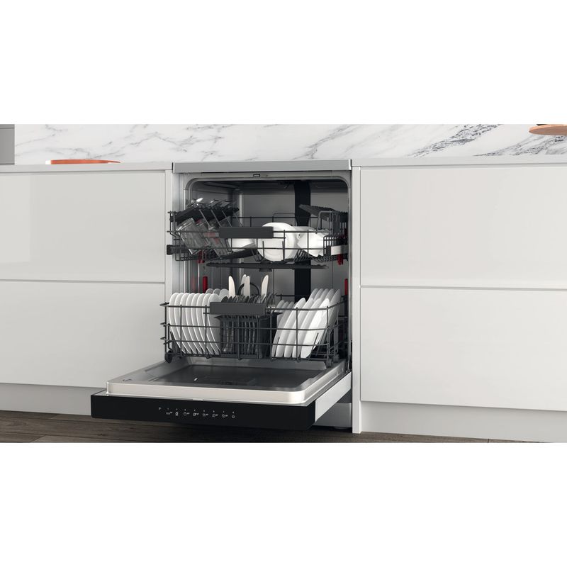 Whirlpool Lavavajillas Libre instalación WFC 3C42 P X Libre instalación C Lifestyle perspective open