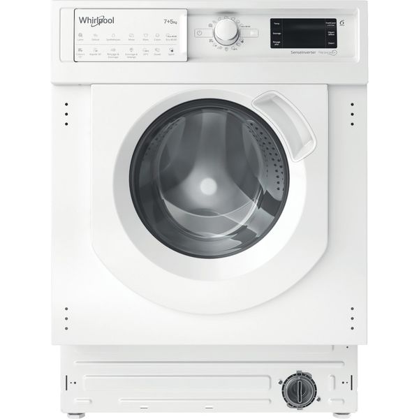 Whirlpool Lavadora secadora Encastre BI WDWG 751482 EU N Blanco Cargador frontal Frontal
