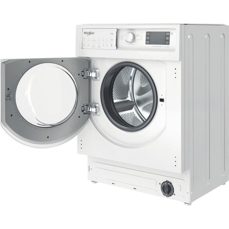 Whirlpool Lavadora secadora Encastre BI WDWG 751482 EU N Blanco Cargador frontal Perspective open