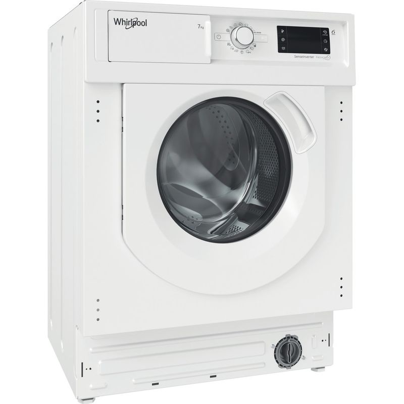 Whirlpool Lavadora Encastre BI WMWG 71483E EU N Blanco Cargador frontal D Perspective