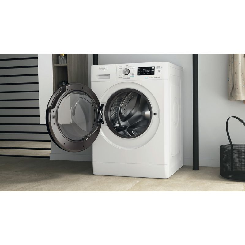 Whirlpool Lavadora Libre instalación FFB 10469 BV SPT Blanco Cargador frontal A Lifestyle perspective open