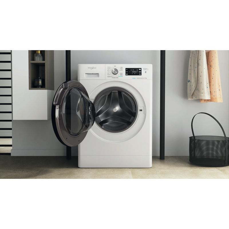 Whirlpool Lavadora Libre instalación FFB 10469 BV SPT Blanco Cargador frontal A Lifestyle frontal open