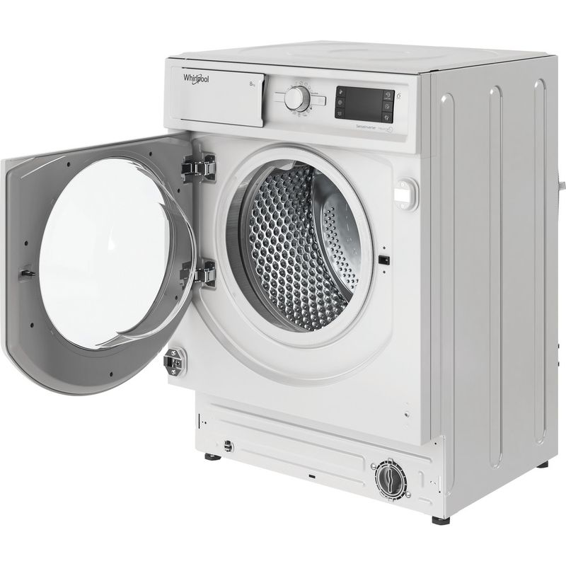 Whirlpool Lavadora Encastre BI WMWG 81485E EU Blanco Cargador frontal B Perspective open