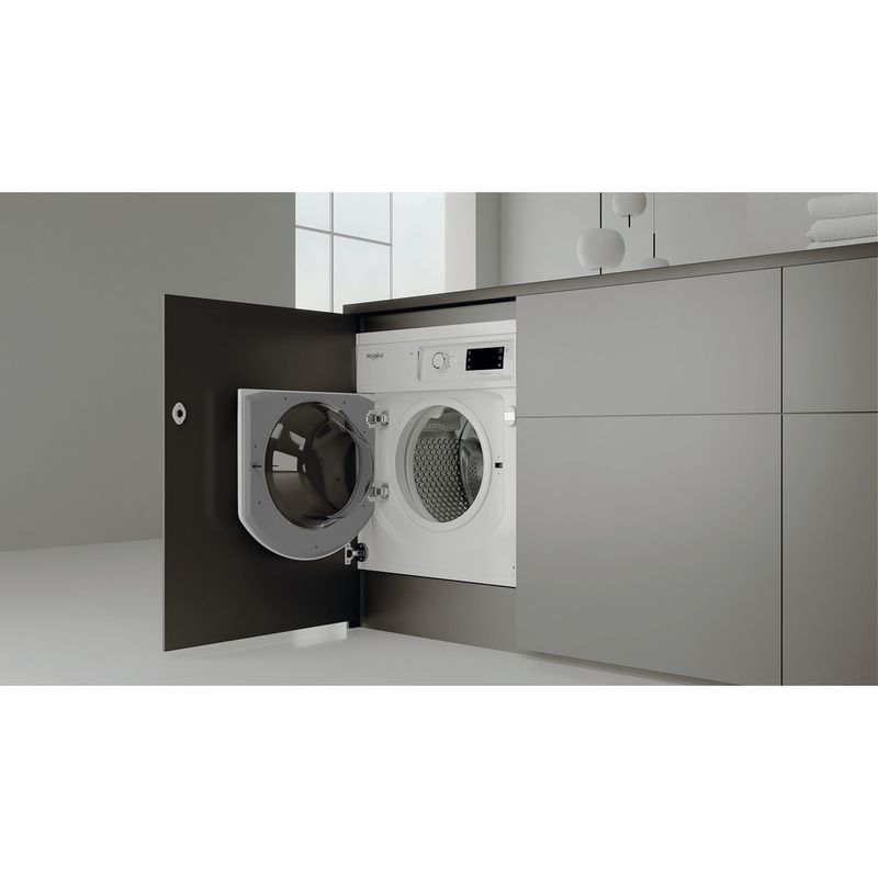 Whirlpool Lavadora Encastre BI WMWG 81485E EU Blanco Cargador frontal B Lifestyle perspective open