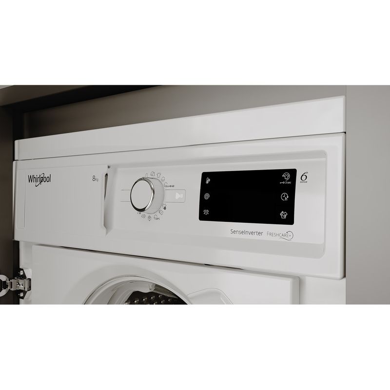 Whirlpool Lavadora Encastre BI WMWG 81485E EU Blanco Cargador frontal B Lifestyle control panel