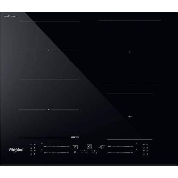 Whirlpool Encimera WF S5060 CPBF Negro Induction vitroceramic Frontal