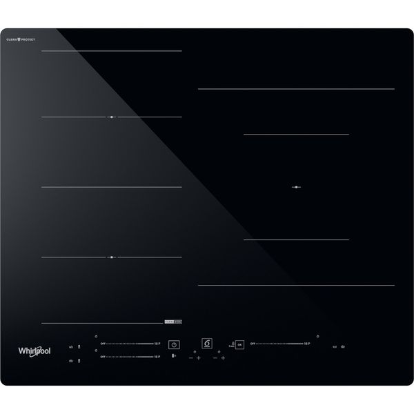 Whirlpool Encimera WF S9860 CPNE Negro Induction vitroceramic Frontal