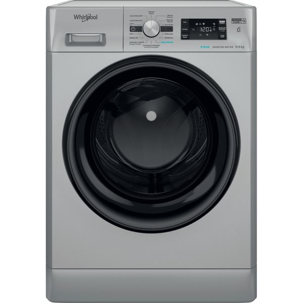 Whirlpool Lavadora secadora Libre instalación FFWDB 964489 SBV SPT Plata Cargador frontal Frontal