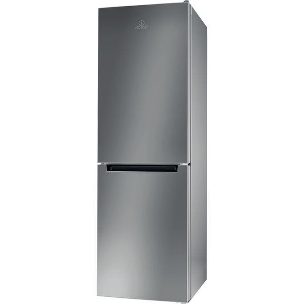 Indesit-Combinacion-de-frigorifico---congelador-Libre-instalacion-LI8-SN2E-X-Plata-2-doors-Perspective