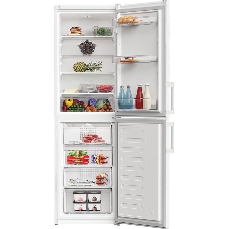 Indesit-Combinacion-de-frigorifico---congelador-Libre-instalacion-IB55-732-W-Blanco-2-doors-Lifestyle-frontal-open