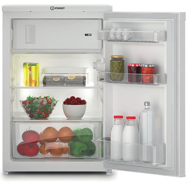 Indesit Refrigerador Libre instalación I55V1 112W Blanco Lifestyle frontal open