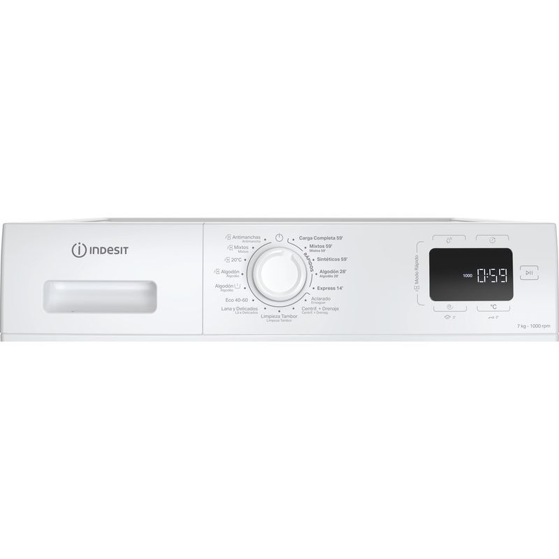 Indesit Lavadora Libre instalación IM 760 MY TIME SPT Blanco Cargador frontal A Control panel