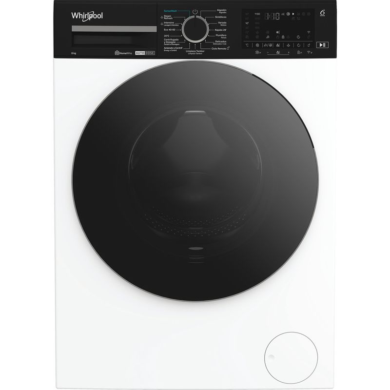Whirlpool Lavadora Libre instalación WPM 87W ADS SPT Blanco Cargador frontal A Frontal