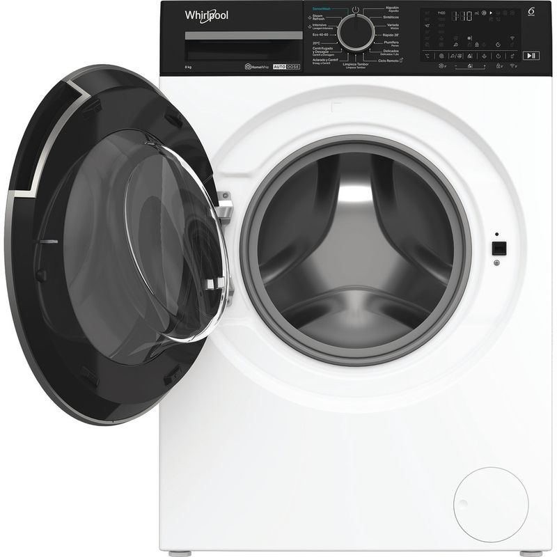 Whirlpool Lavadora Libre instalación WPM 87W ADS SPT Blanco Cargador frontal A Frontal open
