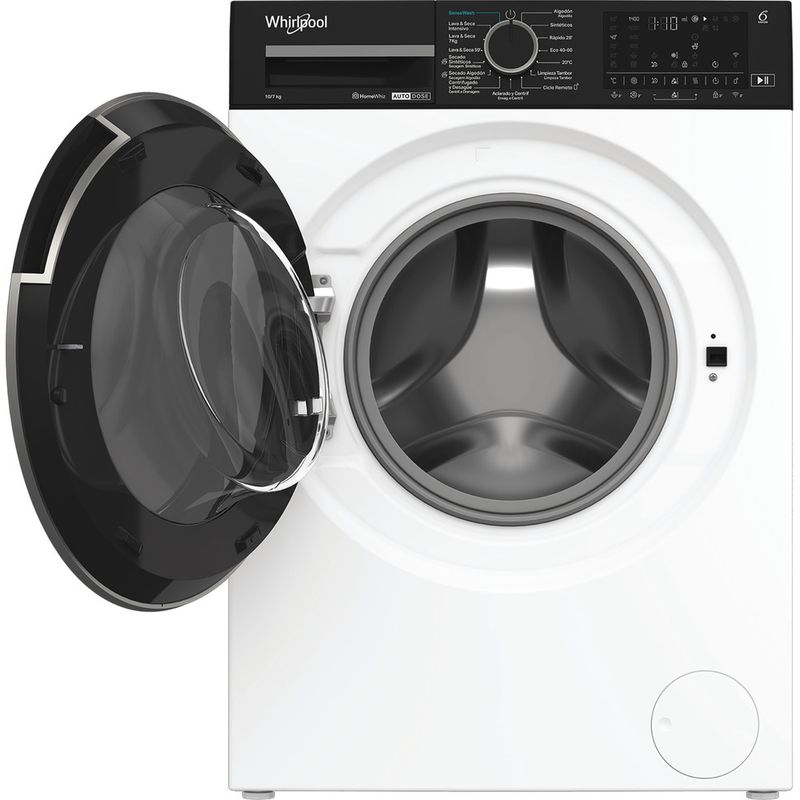 Whirlpool Lavadora secadora Libre instalación WPD 0736W ADS SPT Blanco Cargador frontal Frontal open