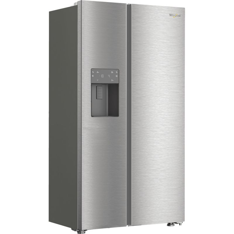 Whirlpool Side-by-Side Libre instalación WHG2 6574W X5E ARC 764 Manhattan Gray Perspective