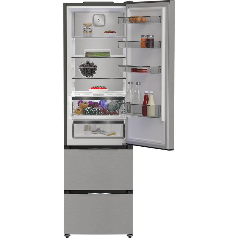 Whirlpool Combinación de frigorífico / congelador Libre instalación WHKF 6352 X5E ARC 764 Manhattan Gray 2 doors Lifestyle frontal open