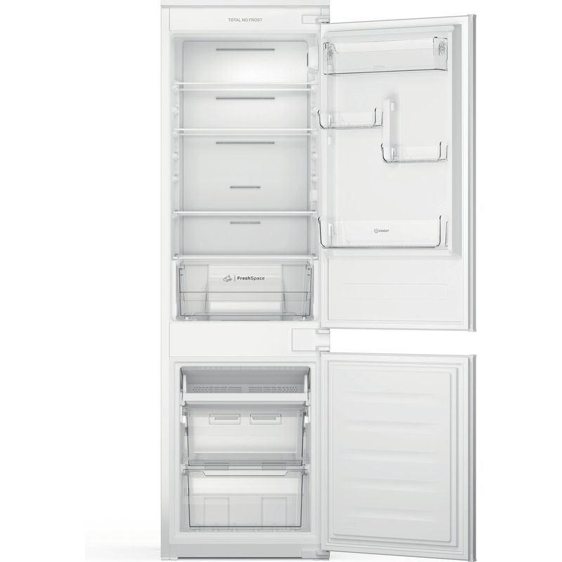 Indesit-Combinacion-de-frigorifico---congelador-Encastre-INC18-T112-Blanco-2-doors-Frontal-open